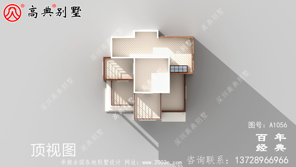 158平方米农村自建现代三层别墅设计施工图纸