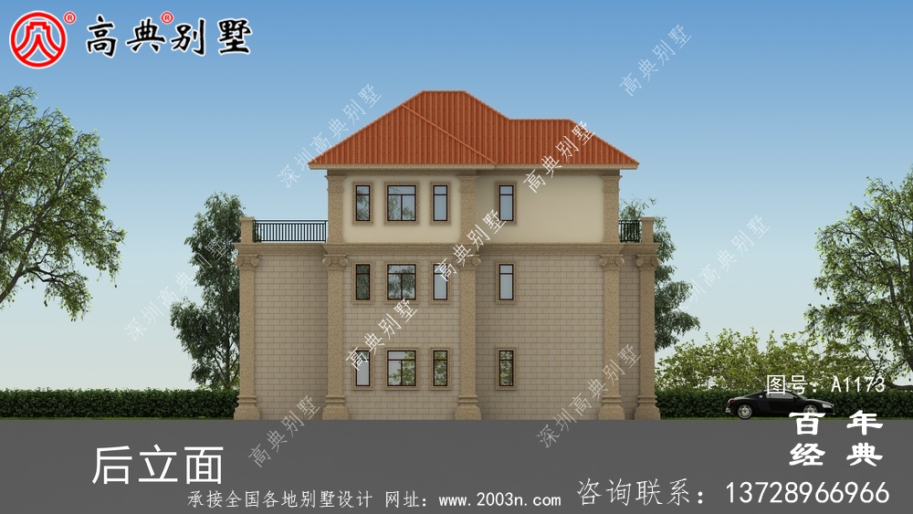183平简欧别墅设计图纸(含效果图)，新农村住宅设计方案获选
