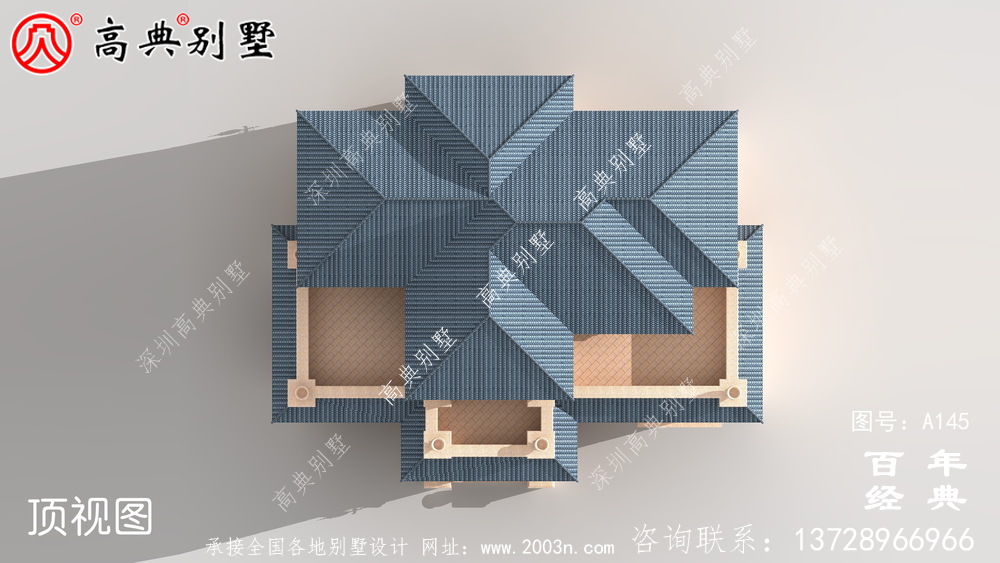 农村三层带阳台小别墅设计图_农村自建住宅设计图