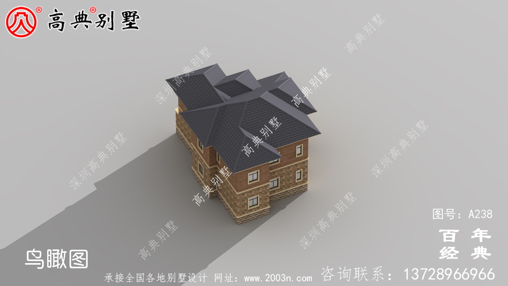 二楼小别墅简易实用设计图_农村住宅设计图