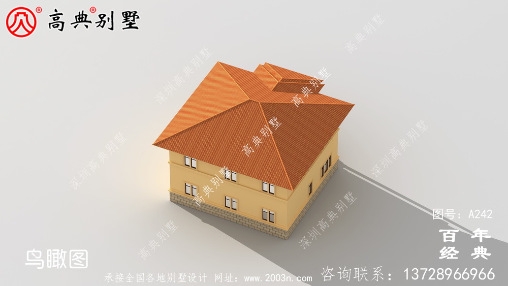新农村实用二层小别墅设计图纸_农村房屋设计图纸