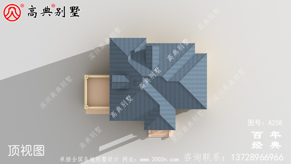 好看的兩層帶陽臺車庫別墅設計圖紙_別墅設計工程圖紙