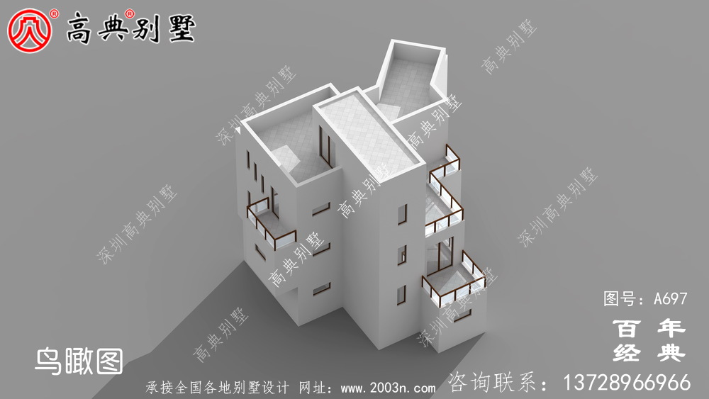 三层现代实用小别墅设计图_现代三层住宅设计