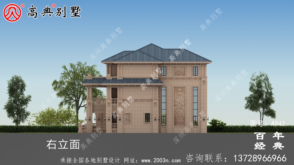 农村三层车库实用型别墅设计图_新农村别墅的布局图设计