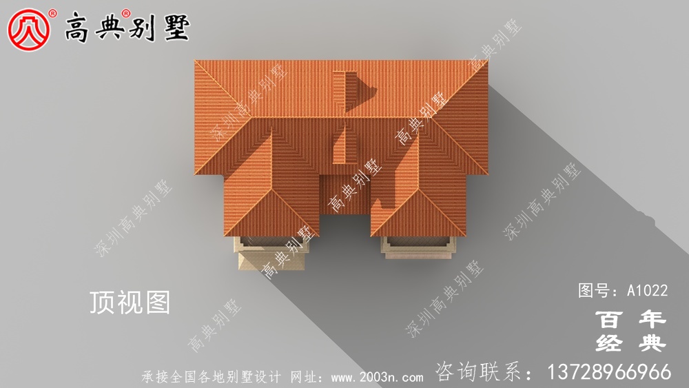 兩層帶車庫簡約型歐式別墅設計圖紙_雙層自建房別墅圖紙