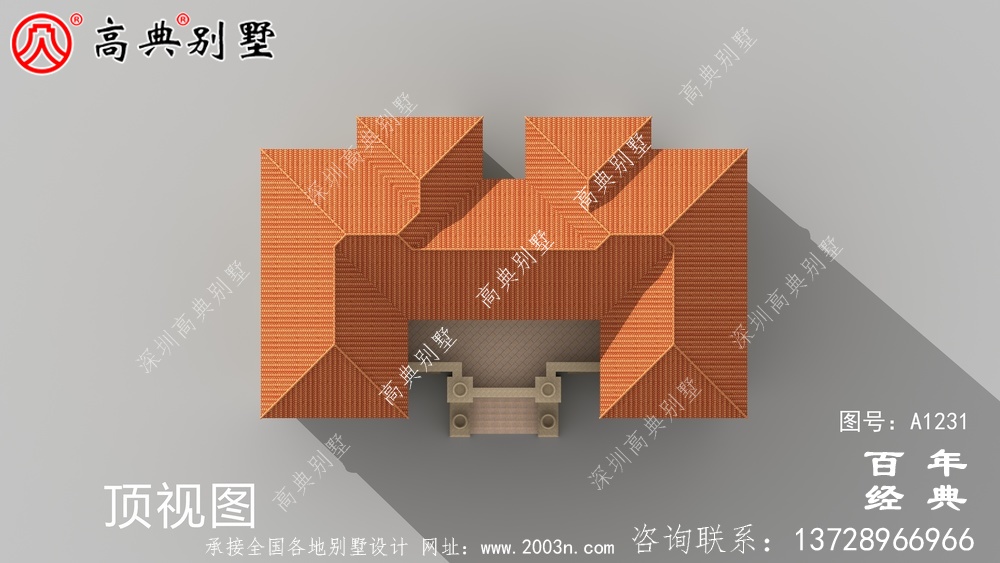 奢華三層歐式雙拼別墅設計工程圖紙_鄉村雙拼別墅自建房設計圖