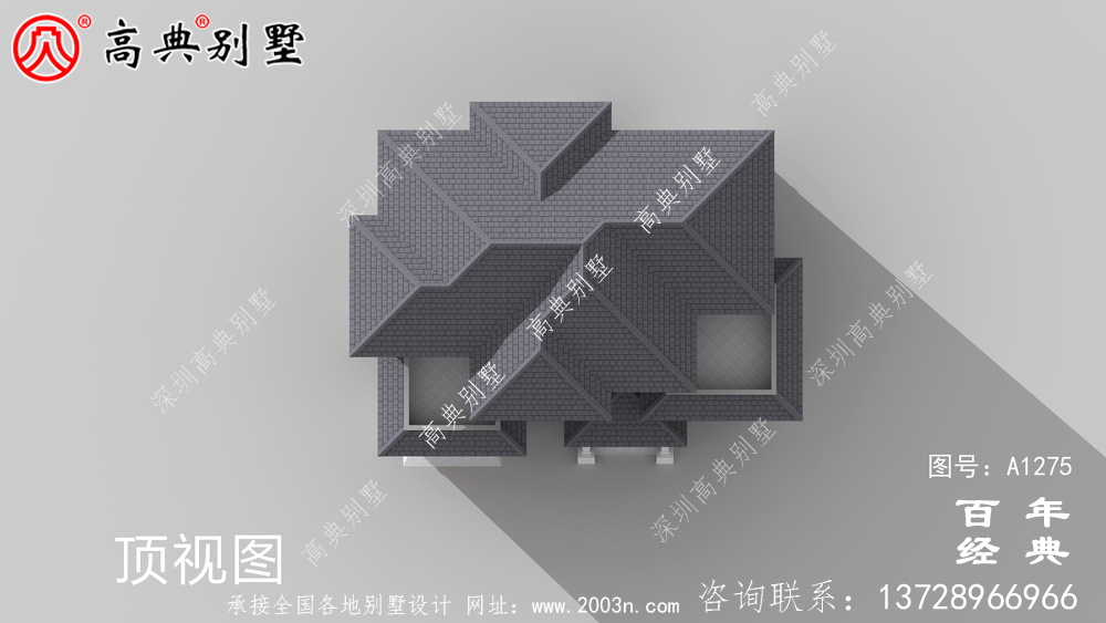 新中式三层复式农村别墅效果图及施工图__农村三层别墅图纸