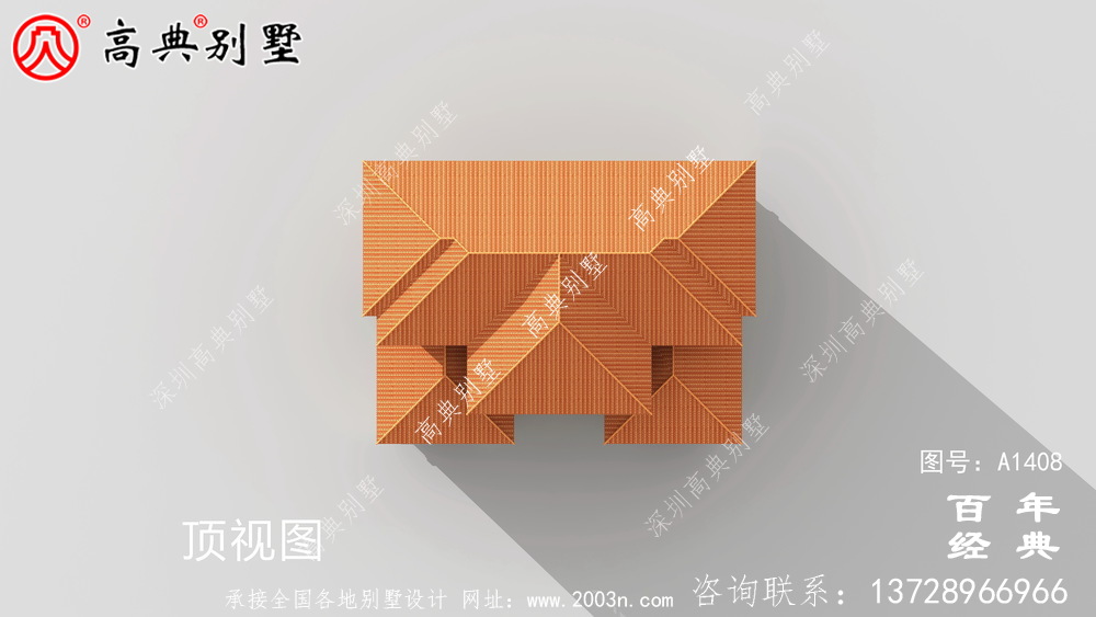 双拼平顶三层欧式别墅设计图_乡村双拼别墅工程图纸