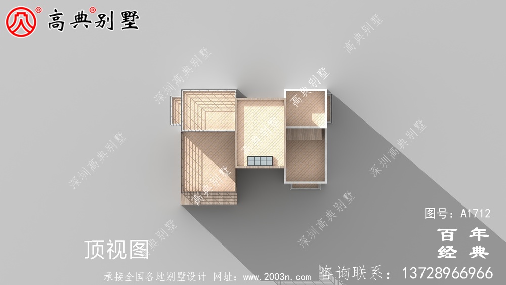 新農村四層現代風別墅設計圖_農村四層別墅設計