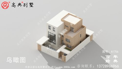 復式三層現(xiàn)代風別墅圖紙及效果圖_農(nóng)村三層自建房設計圖