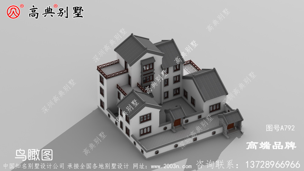 中式四层村庄新别墅设计图