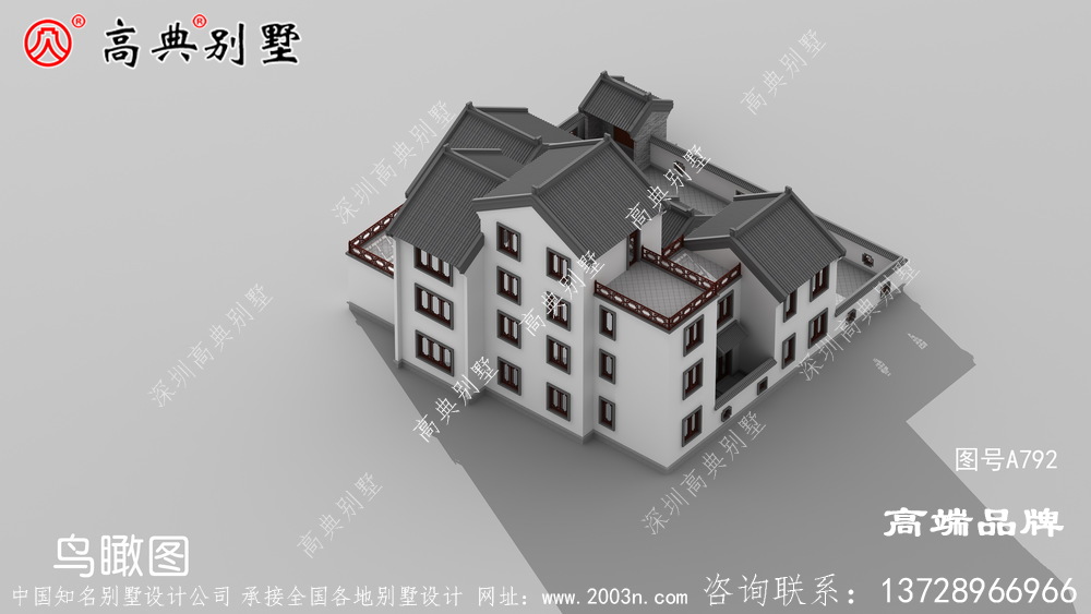 中式四层村庄新别墅设计图