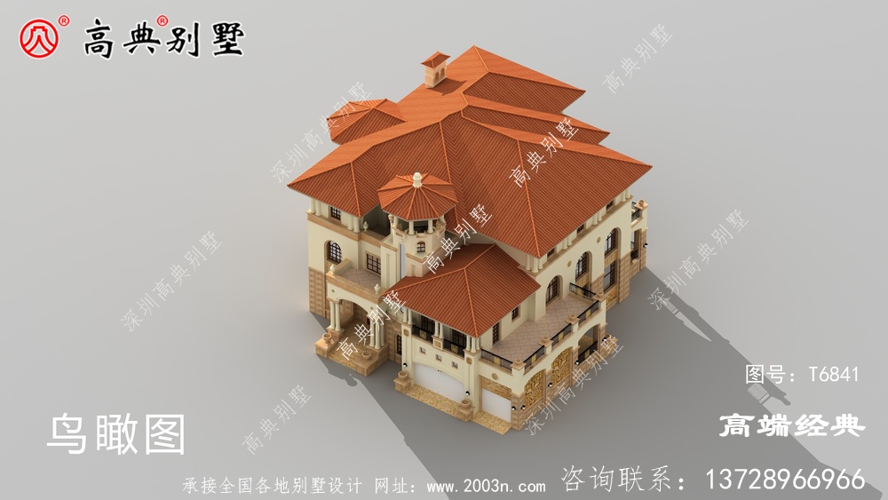 简欧四层自建房子户型方案图，还带露台晋江市