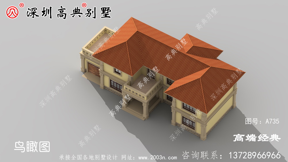广东农村自营住宅图，简单大气，想低调都不行。